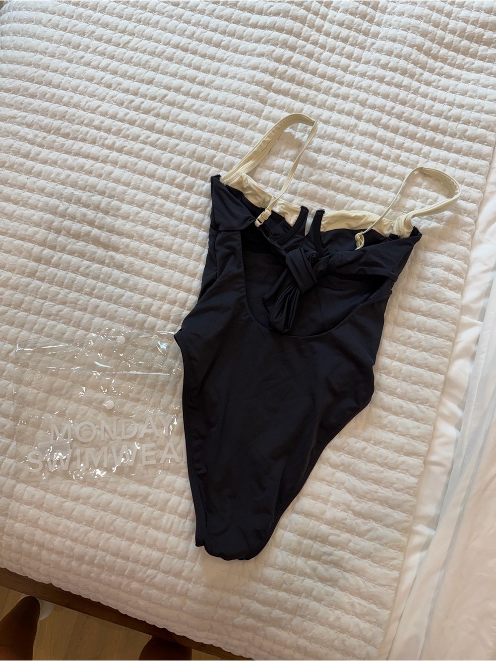 Monday swimwear - CLOVELLY ONE PIECE - BLACK/IVORY - Picture 8 of 10